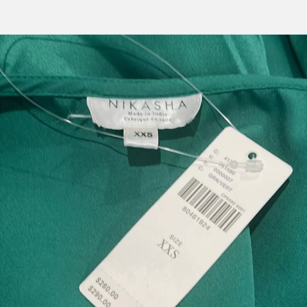 Nikasha Green Long Sleeve Dress